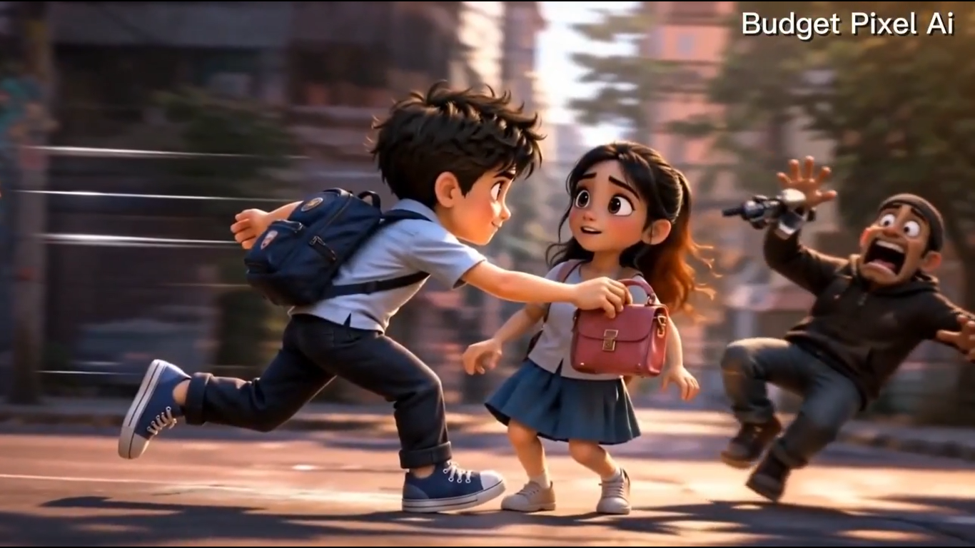 3D Animated Schoolboy Hero Storyboard